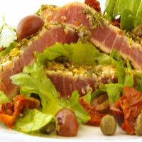 Seared Encrusted Tuna Steak Salad image
