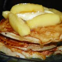 Buttermilk Pancakes with Maple Syrup Apples_image