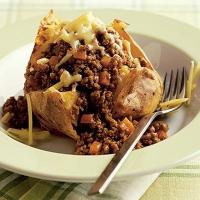Baked potato with cheesy mince image