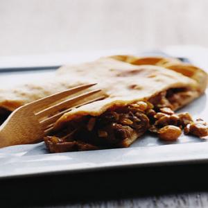 Chicken Empanada with Chorizo, Raisins, and Olives Recipe | Epicurious.com_image