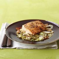 Salmon with Braised Napa Cabbage_image