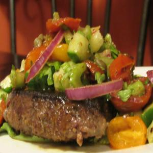 Ethiopian Sirloin Steak with Roasted Tomato Salad_image