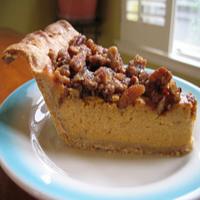 Pumpkin Pie With Pecan Streusel Topping image
