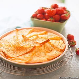 Bread-and-Butter Pudding with Strawberries image