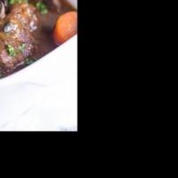 Slow cooked beef and mushroom stew image