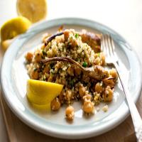 Bulgur and Chickpea Salad With Roasted Artichokes image