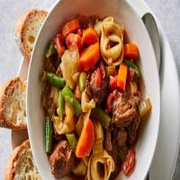 Slow-Cooker Beef-Tortellini Soup image
