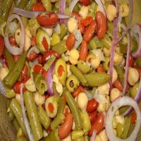 Three-bean Salad with Olives image