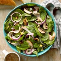 Turkey Spinach Salad with Maple Dressing image