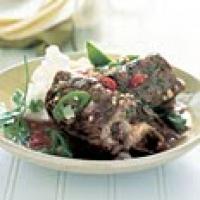 Beef Short Ribs in Chipotle and Green Chili Sauce Recipe - (4/5) image
