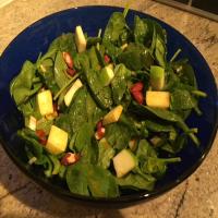 Green Apple Curried Spinach Salad_image