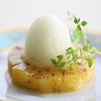 Roasted Pineapple with Thyme-Ginger Ice image