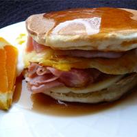Leftover Pancake Breakfast Sandwich image