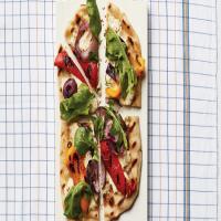 Grilled Pepper and Red-Onion Pizzas image