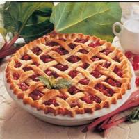 Raspberry Rhubarb Pie image