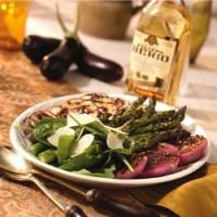 Grilled Asparagus and Red Onions with Parmesan and Balsamic Vinegar image