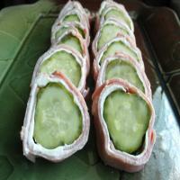 Cream Cheese Wrapped Dill Pickles image