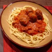 Spaghetti & Spicy Meatballs image