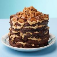 Over-the-Top Butterfinger Waffle Cake image