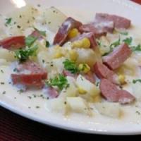 New Orleans Corn Bisque with Smoked Sausage_image