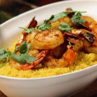 Spiced Couscous with Shrimp and Chermoula_image