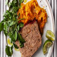 Chipotle-Glazed Meatloaf with Sweet Potatoes_image