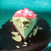 Japanese Style Matcha Cheesecake With Shortbread Crust_image