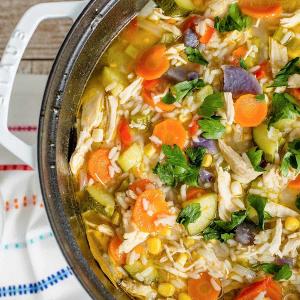 Harvest Chicken and Rice Soup_image