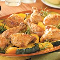 Baked Chicken and Acorn Squash_image