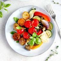 Roast Mediterranean Vegetables with Potatoes & Goat's Cheese_image