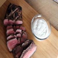 Grilled Flank Steak with Sherry-Mustard Sauce_image