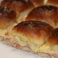 Championship Ham & 2 Cheese Tailgating Sliders Recipe - (4.6/5) image