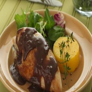Thyme-Infused Chicken Breasts with Pomegranate Sauce image