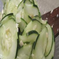 Cucumber Salad With Rice Vinegar Dressing_image