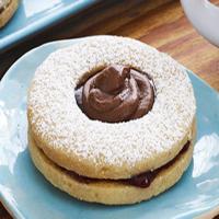 Chocolate-Topped Linzer Cookies_image