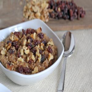 Cinnamon Walnut Quinoa With Raisins - Breakfast Week image