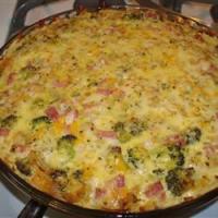 Ham and Broccoli Quiche with Hash Brown Crust_image