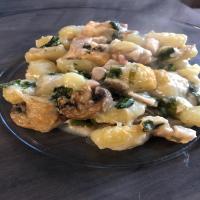 Baked Mushroom, Spinach, and Chicken Gnocchi_image