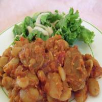 Greek Mr. Manetta's Butter Beans and Sausages ( Dry Lima Beans) image
