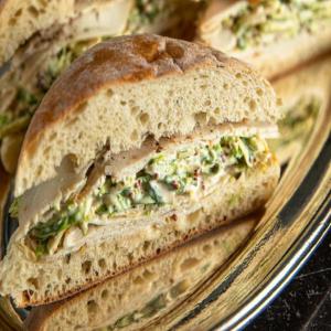Turkey Sandwiches with Brussels Sprout Slaw_image
