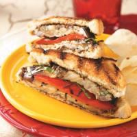 Grilled Eggplant Pepper Sandwiches image