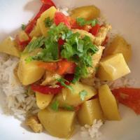 Easy Slow Cooker Chicken Curry with Potatoes and Coconut Milk image