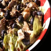 Spinach Salad With Grilled Chicken & Blueberries_image