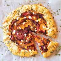 Beet and Sweet Potato with Rosemary Ricotta Galette_image