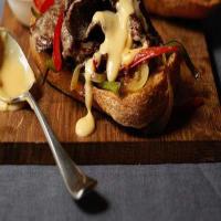 Open-Face Philly Cheese Steak Sandwiches_image