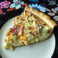 Bacon and Cheddar Quiche image