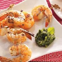 Grilled Shrimp with Cilantro Sauce image