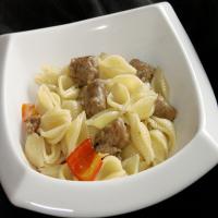 Bow Ties With Sausage and Peppers image