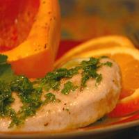 Oven-Baked Herb-Crusted Chicken with Parsley Olive Oil Sauce_image