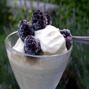 Lavender and Vanilla Ice Cream image